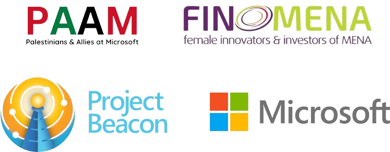 Microsoft PAAM x FINOMENA - Palestine logo