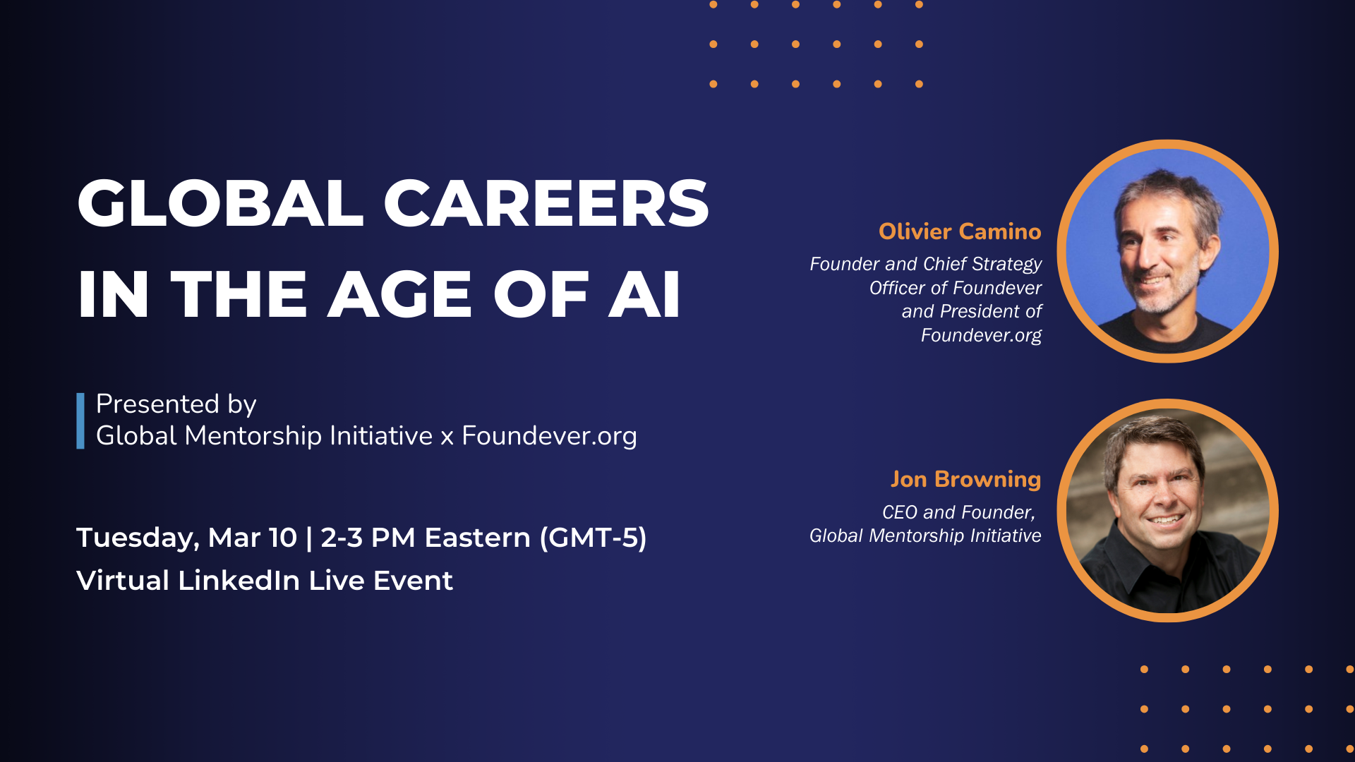 Register Today: a GMI x Foundever.org LinkedIn Live Event | Global ...